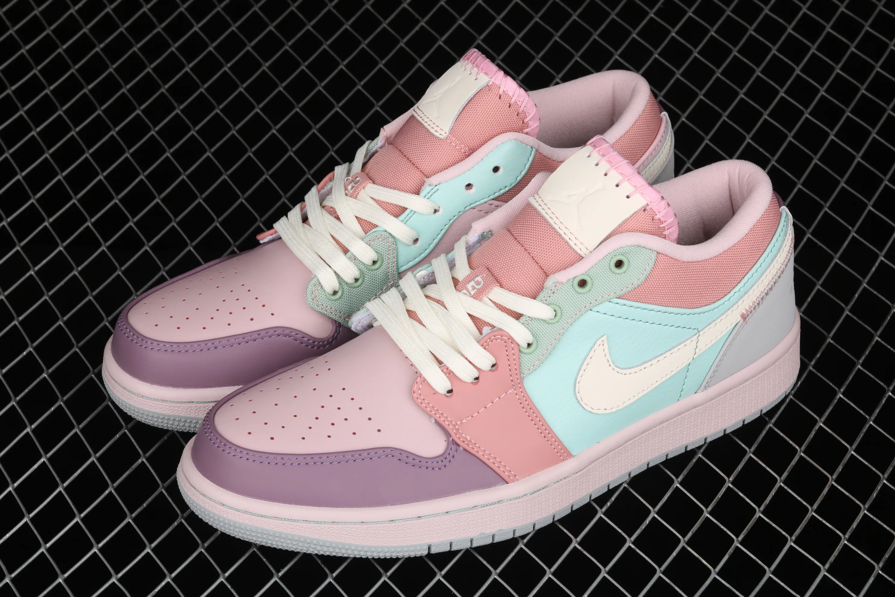 All categories Air Jordan Jordan series basketball shoes Air Jordan 1 Low Air Jordan Low SE AJ1 Joe 1 color stitching candy low-top basketball shoes DJ5196-615